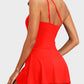 💥LAST DAY SALE 60% OFF🏖️🩱Women One Piece Swim Dress One Shoulder Swimsuit With Skirt