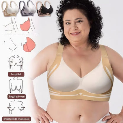 🎉2025 New Products Hot Sale✨Super Gather Bra | Wireless Push-up Bra👍No More Sagging Breasts