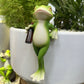 🔥Last Day Sale 49% OFF 🐸🍷 Frog Flower Pot Hanger Ornament