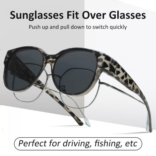 🎉LIMITED SALE: ONLY ￡6.99!!😎UV400 Protection Fit Over Glasses Sunglasses