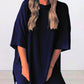 💕Last Day Promotion 49% OFF🔥Casual Oversized 2-Piece Lounge Set with Crewneck & Split Hem