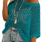 💥2026 Summer Hot Sale 50% OFF💥Women's Summer Scoop Neck Short-Sleeve Sweater Casual Crochet Hollow Out Knit Top