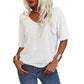 💖✨This Week's Special Price ￡10.99🌸Women's Solid Color V-Neck T-shirt