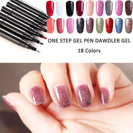 💅 Limited Time Buy 1 Get 1 Free - £7.99! ✨One Step Gel Nail Pen | 3-in-1 No Topcoat UV Nail Polish | Long-Lasting DIY Manicure Pen with Precision Tip🎨