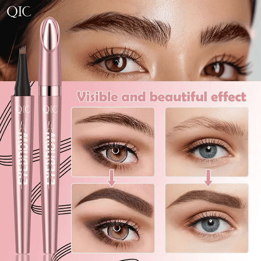 💞BUY 1 GET 1 FREE✨💧 Waterproof Micro-Fork Eyebrow Pencil, Long-Lasting Brow Pen for Natural Hair-Like Strokes, 🌟Smudge-Proof Makeup Tool for Daily Use & Soft Glam