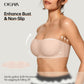 💗LAST DAY SALE 50% OFF⚡50K+ SOLD!💕Womens Strapless Bras Push Up Bandeau Bra Non Slip Wireless Supportive Padded Bras Seamless Comfortable Tube Jelly Bra