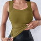 ⏳LAST DAY: ONLY £8.99!!⚡60K+ SOLD!💐Women's U Neck Thermal Tank Tops with Built-In Bra