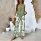 🌺Mother's Day Hot Sale 49% OFF🌺Women’s Trendy Print 2 Piece Outfits Sleeveless Top & Pants✨
