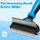 🐾Last Day-BUY 1 GET 1 FREE🏆✂️Dog Grooming Comb UK – Stainless Steel Double-Sided Brush, Universal Detangling & Shedding Tool for Daily Pet Coat Care