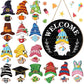 🔥🔥HOT SALE 50% OFF🎄Interchangeable Wooden Gnome Welcome Sign🎈