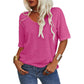 💖✨This Week's Special Price ￡10.99🌸Women's Solid Color V-Neck T-shirt