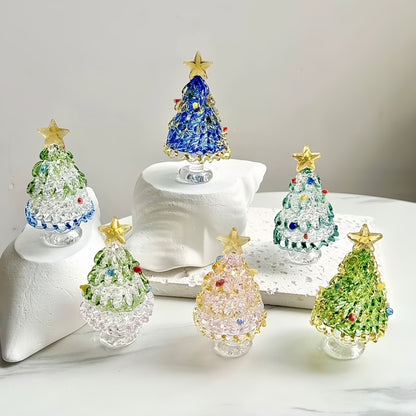 🎄🔥Best Christmas Gift-Up to £10.99!!🎅Handmade Glass & Ceramic Rotatable Christmas Tree Ornament 🎄