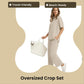 🌸New Arrival 50%OFF💖Women’s Summer Oversized Wide Leg Crop Pants Two Piece Outfits Set