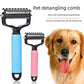 🐾Last Day-BUY 1 GET 1 FREE🏆✂️Dog Grooming Comb UK – Stainless Steel Double-Sided Brush, Universal Detangling & Shedding Tool for Daily Pet Coat Care