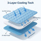 🔥🐶2026 Summer Hot Sale 49% OFF🧊Pet Cooling Ice Silk Mat – Summer Cooling Pet Bed Pad for Dogs and Cats, Breathable Washable Sleeping Cushion for Indoor and Outdoor Use, Lightweight Cooling Crate and Sofa Pet Mat
