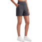 👖 50% OFF! ✨Women's High-Waisted Athletic Bermuda Shorts with Pockets – Running, Yoga, Summer Casual Activewear