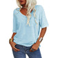 💖✨This Week's Special Price ￡10.99🌸Women's Solid Color V-Neck T-shirt