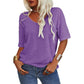 💖✨This Week's Special Price ￡10.99🌸Women's Solid Color V-Neck T-shirt