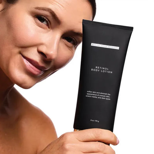🔥LAST DAY SALE: ￡7.99 + BODY BRUSH🎁Retinol Body Lotion with Shea Butter and Ceramides Skin Care Hydrating