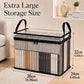 🔥Last Day 50% OFF📦Portable Large Heavy-Duty Thick Plastic Clear Storage Box with Hinged Lid | Home, Travel & Camping