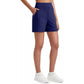 👖 50% OFF! ✨Women's High-Waisted Athletic Bermuda Shorts with Pockets – Running, Yoga, Summer Casual Activewear
