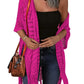 🔥This Week's Special Price: £15.99!!😍Women’s Oversized Knit Cardigan – Lightweight Crochet Tassel Kimono for Spring & Summer 🌸