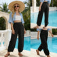 🌸New Arrival 50%OFF💖Women's Linen Loose Casual Capri Pants Elastic Waistband with Pockets