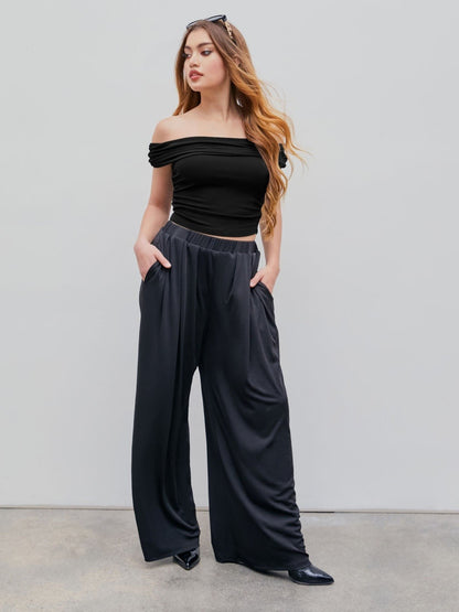 🎉Hot Promotion 50% OFF🛍️High Elastic Casual Stretchy Wide Leg Pants