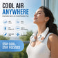 🥳2026 HOT SALE🥳💞50K+ SOLD!🍃💨 50% OFF! Neck Air Conditioner Fan – Ultra‑quiet, 360° rotating, 3 speeds. Hands‑free cooling, long battery. 😎🌬️