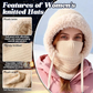 🎉This Week's Special Sales - ￡10.99！！✨Women 3-in-1 Knitted Balaclava Hat, Fleece Lined Warm Hood Beanie with Scarf & Face Mask, Pom Pom Winter Hat for Outdoor Skiing🧣