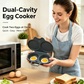 ⏰Last Day Special Price ￡6.99!!⏰Microwave Egg Poacher – Dual-Cavity Steamer, Rapid Heating, Non-Stick PP – Ideal for Home, Office & Travel! 🔥