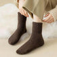 🔥❄️Hot Sale-Buy 1 Get 3 Packs✨❄️Cozy Ribbed Fleece Lined Crew Socks