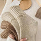 🔥❄️Hot Sale-Buy 1 Get 3 Packs✨❄️Cozy Ribbed Fleece Lined Crew Socks