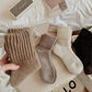 🔥❄️Hot Sale-Buy 1 Get 3 Packs✨❄️Cozy Ribbed Fleece Lined Crew Socks