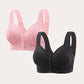 💥LAST DAY SALE ONLY ￡7.99!!💘CloudComfort™ Front-Button Cotton Bra – Breathable • Wire-Free • All-Day Support • Non-Padded & Skin-Friendly 🌿