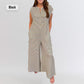 💥Last Day Special Sale 50% OFF💝✨Women's oversized Striped sleeveless Jumpsuit