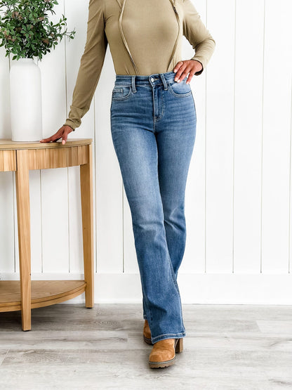 🎁Big Sale - 50% OFF💷High Stretch New Tummy Control Bootcut Jeans👖