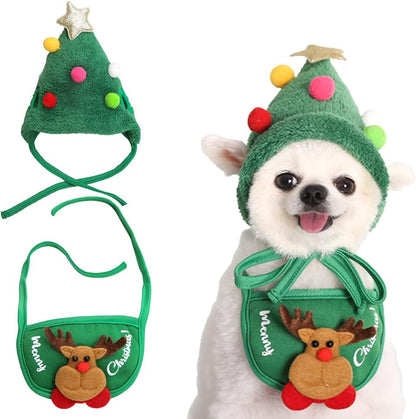 🎅Christmas Sale 49% Off🎄Cute Christmas Tree Hat with Pom-Poms