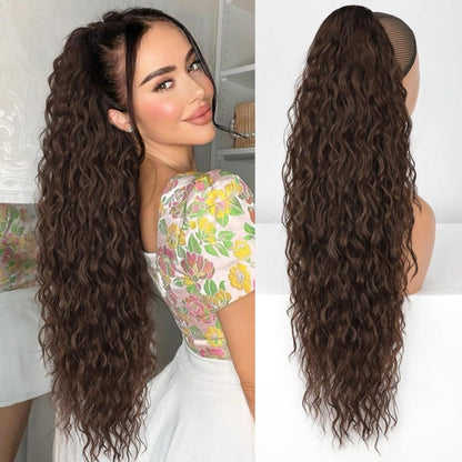 🫧🫧LAST DAY PROMOTION - 49%OFF🫧Curly Wavy Frizzy Hair Extension with Ponytail