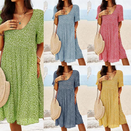 🔥Hot Sale 49% OFF💝✨spring new clothing - Fashion Floral Printed Long Dress
