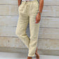 🌟LAST DAY SPECIAL PRICE: ￡11.99!!🌟Women's  Elastic Waist Cotton Linen Casual Pants