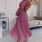 🌸Spring Specials Sale 49% OFF🌸 Women's Solid V-Neck Pleated Flowy Dress