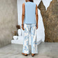 🌺Mother's Day Hot Sale 49% OFF🌺Women’s Trendy Print 2 Piece Outfits Sleeveless Top & Pants✨
