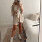 💕Last Day Promotion 49% OFF🔥Casual Oversized 2-Piece Lounge Set with Crewneck & Split Hem