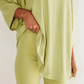 💕Last Day Promotion 49% OFF🔥Casual Oversized 2-Piece Lounge Set with Crewneck & Split Hem