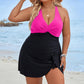 🎉Last Day Sale 50% OFF🩱Women's Plus Size Halter Neck One Piece Swimsuit