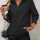 🔥Last Day Promotion 49% OFF🏆Womens Zip-Up Dropped Shoulder Sweatshirt