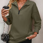 🔥Last Day Promotion 49% OFF🏆Womens Zip-Up Dropped Shoulder Sweatshirt