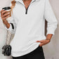 🔥Last Day Promotion 49% OFF🏆Womens Zip-Up Dropped Shoulder Sweatshirt