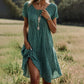 💕Hot Sale 49% OFF🌸Chic Short Sleeve Polka Dot Green Midi Dress